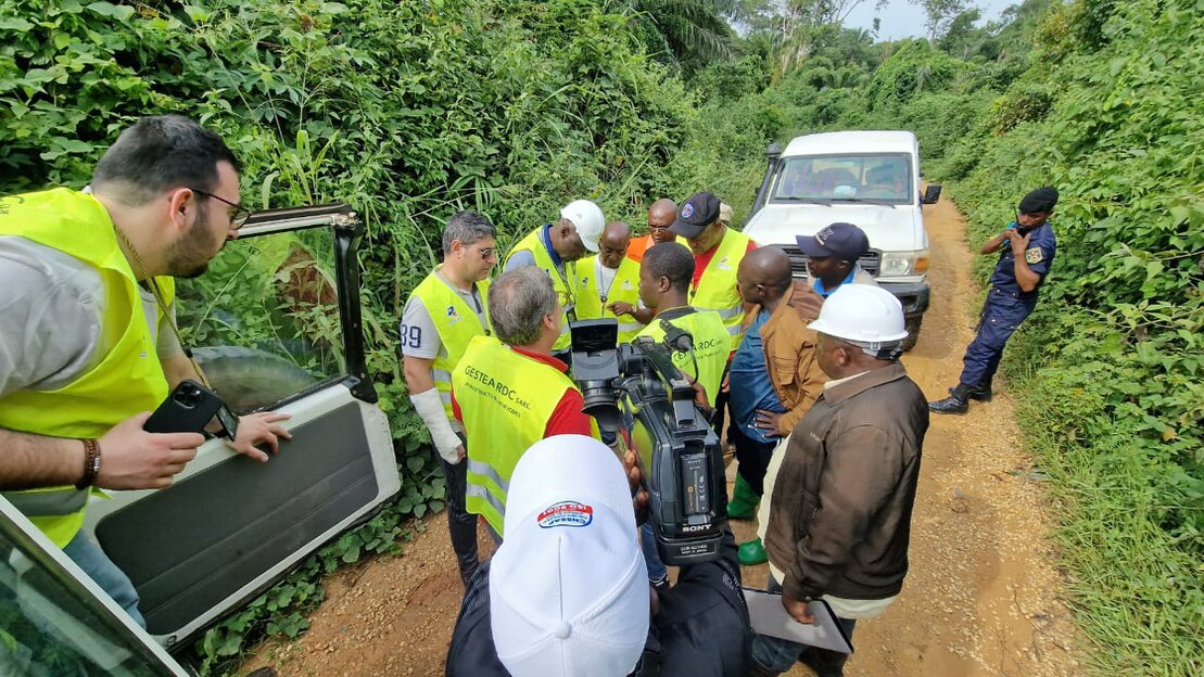 Ouvrage d’art et plateforme industrielle réalisés en RDC